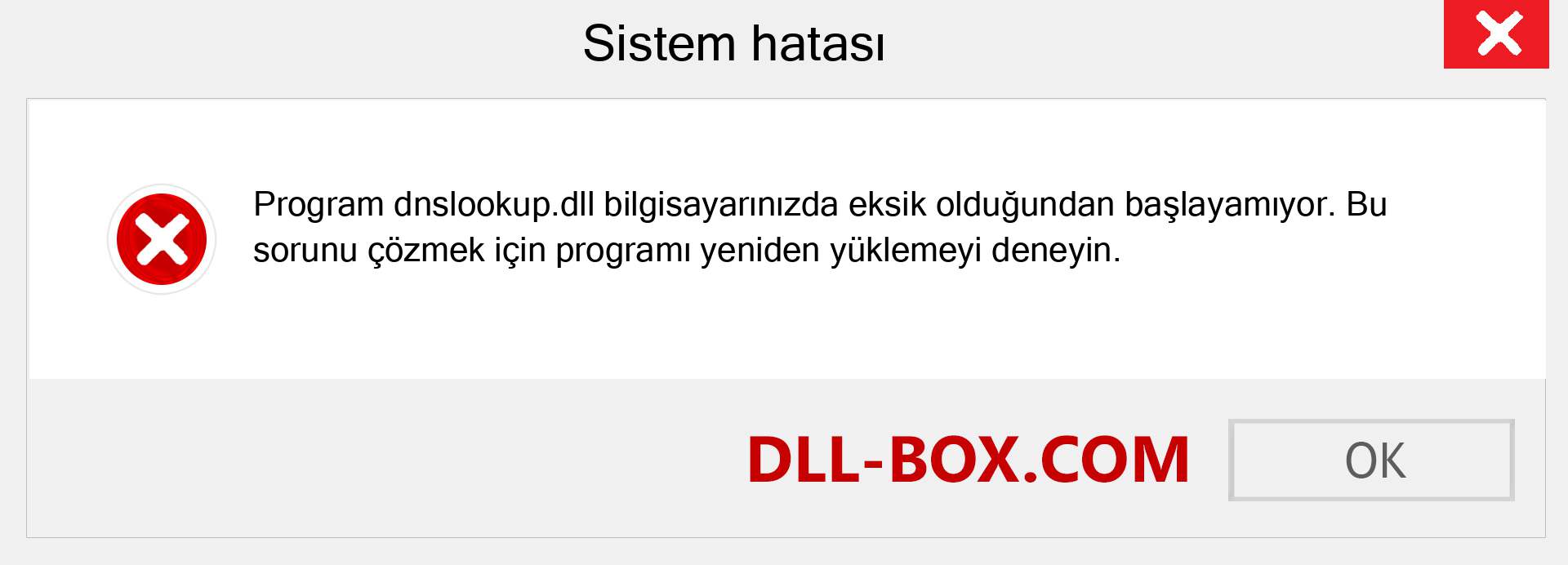 dnslookup.dll dosyası eksik mi? Windows 7, 8, 10 için İndirin - Windows'ta dnslookup dll Eksik Hatasını Düzeltin, fotoğraflar, resimler